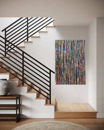 GOOD VIBES 120 x 80 by NATSA’MUSE (Nathalie Michiels), Painting for Sale on Select