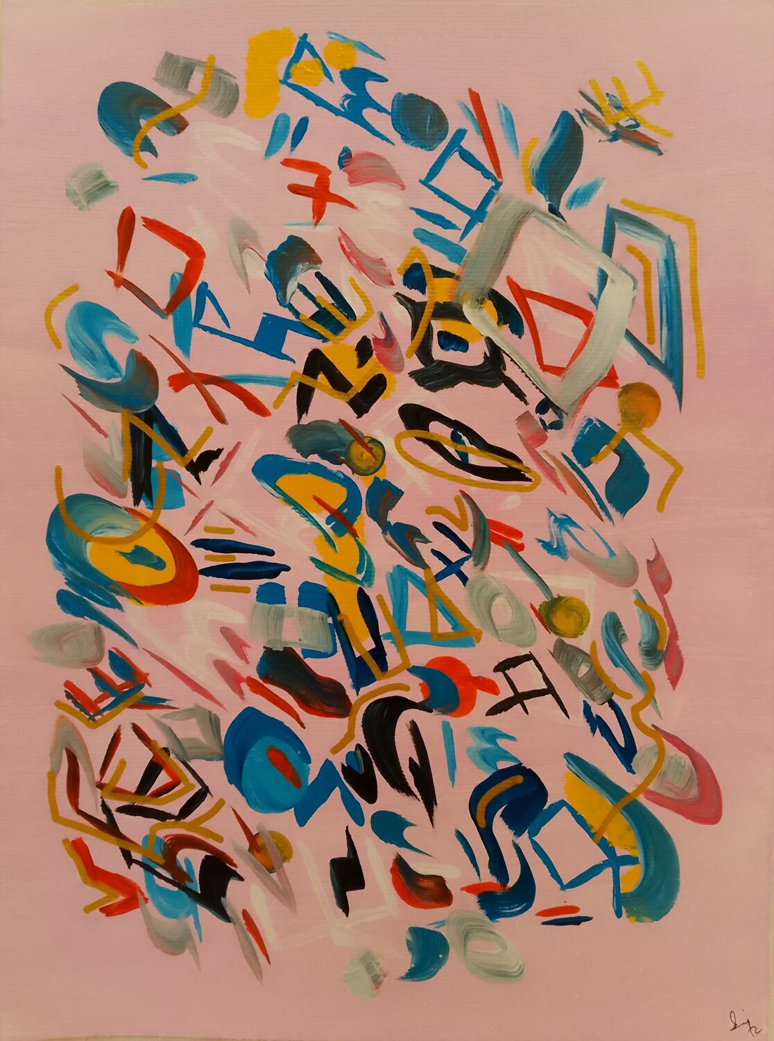 untitled # 2 Sajid Hussain Original painting for sale
