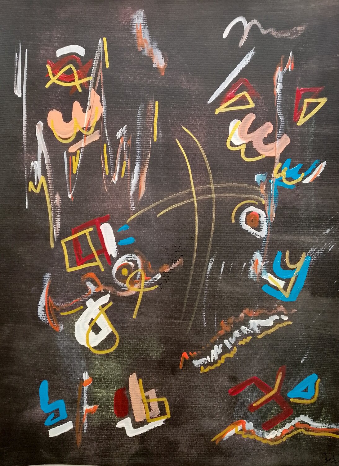 untitled # 3 Sajid Hussain Original painting for sale