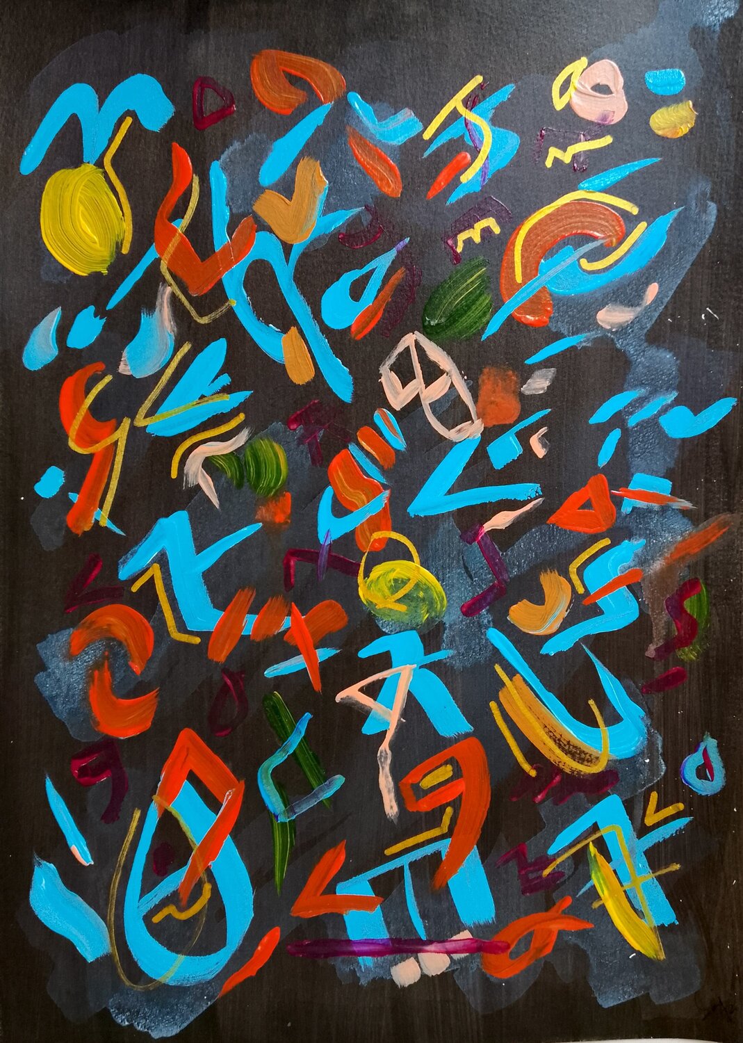 untitled # 5 Sajid Hussain Original painting for sale