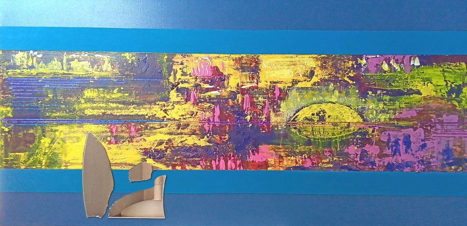 Dubai Sundown Sine von Schonen Original painting for sale