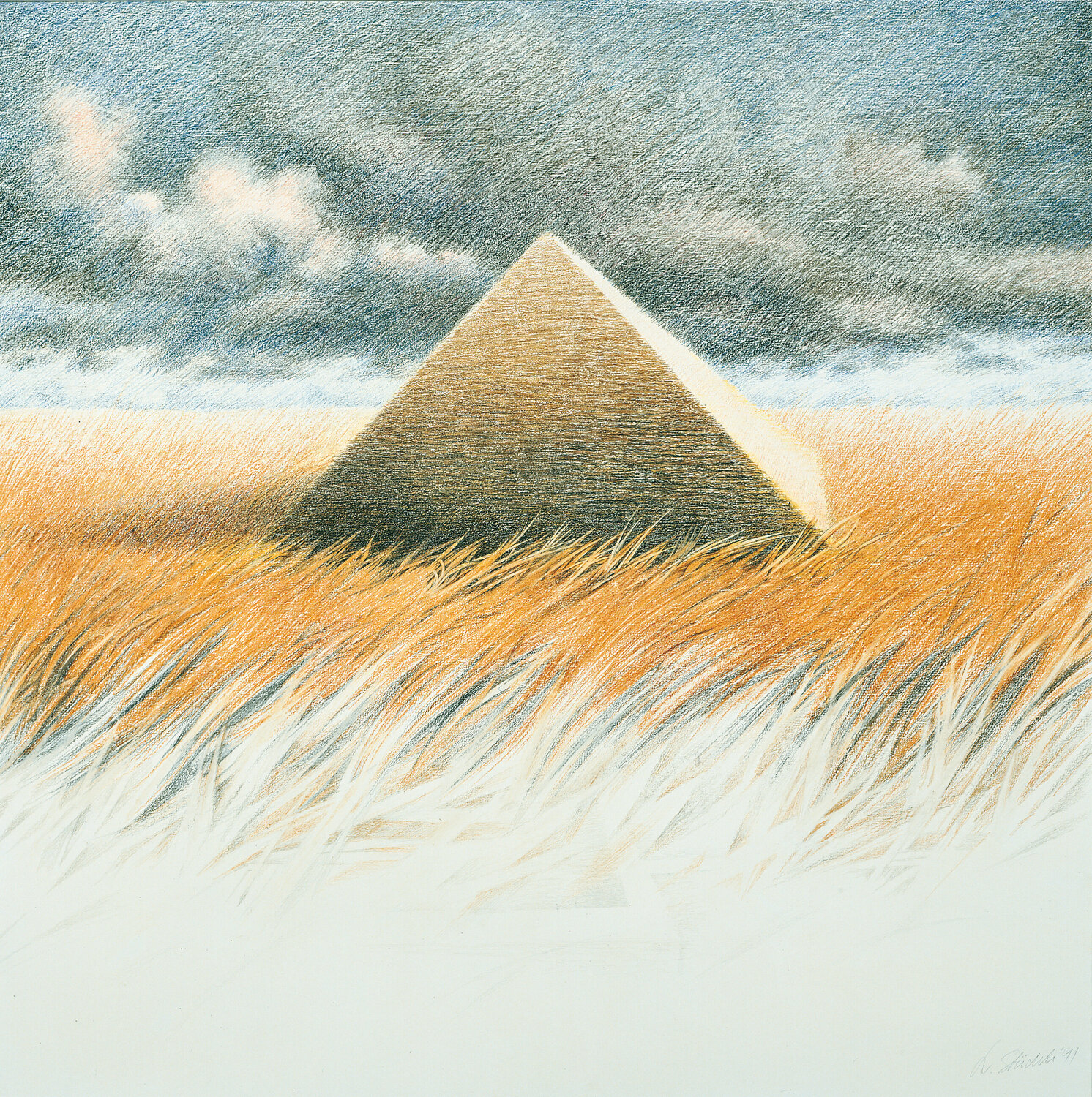 Kraftfelder Norbert Städele Drawing for sale