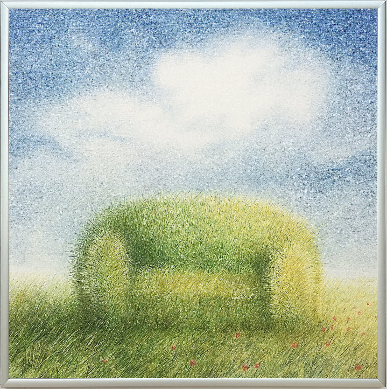 Gras-Sofa III Norbert Städele Drawing for sale