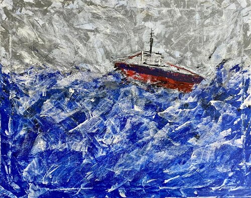 Serie "Ships" - Untitled by Giovanni de Michele, Painting for Sale on Select