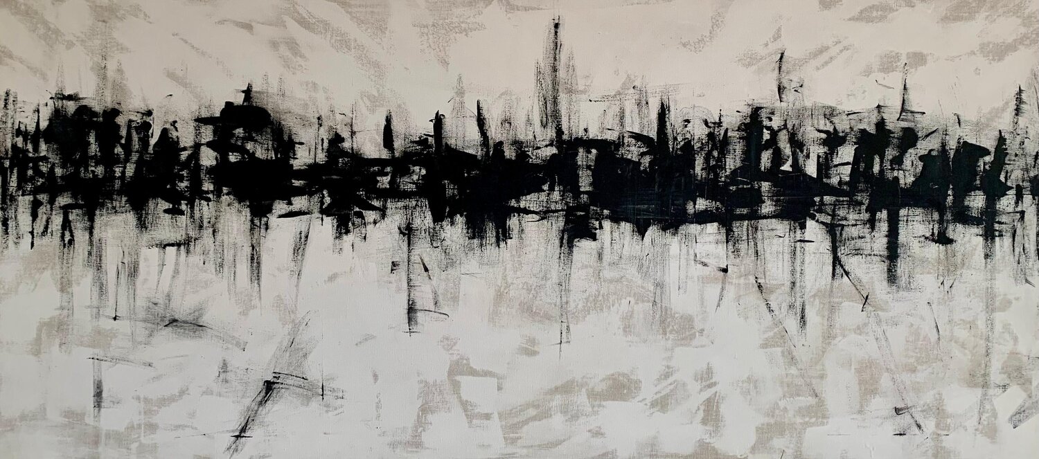 Untitled serie "Landscape" Giovanni de Michele Original painting for sale
