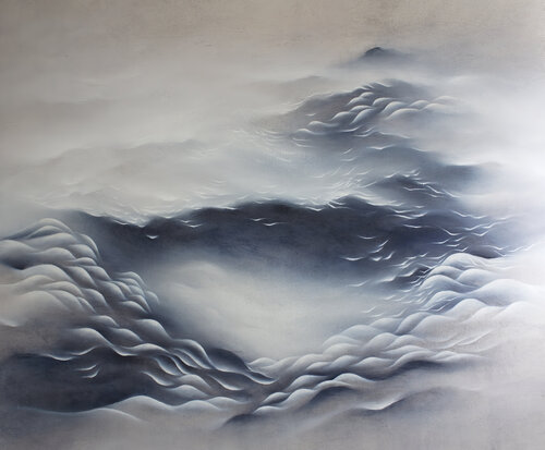 By the crash of a wave by Francesca Borgo, Painting for Sale on Select