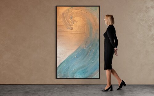 The big wave by Irena Hočevar, Painting for Sale on Select