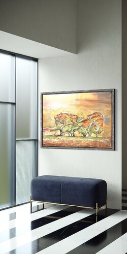 Colours of Africa - small version by Irena Hočevar, Painting for Sale on Select