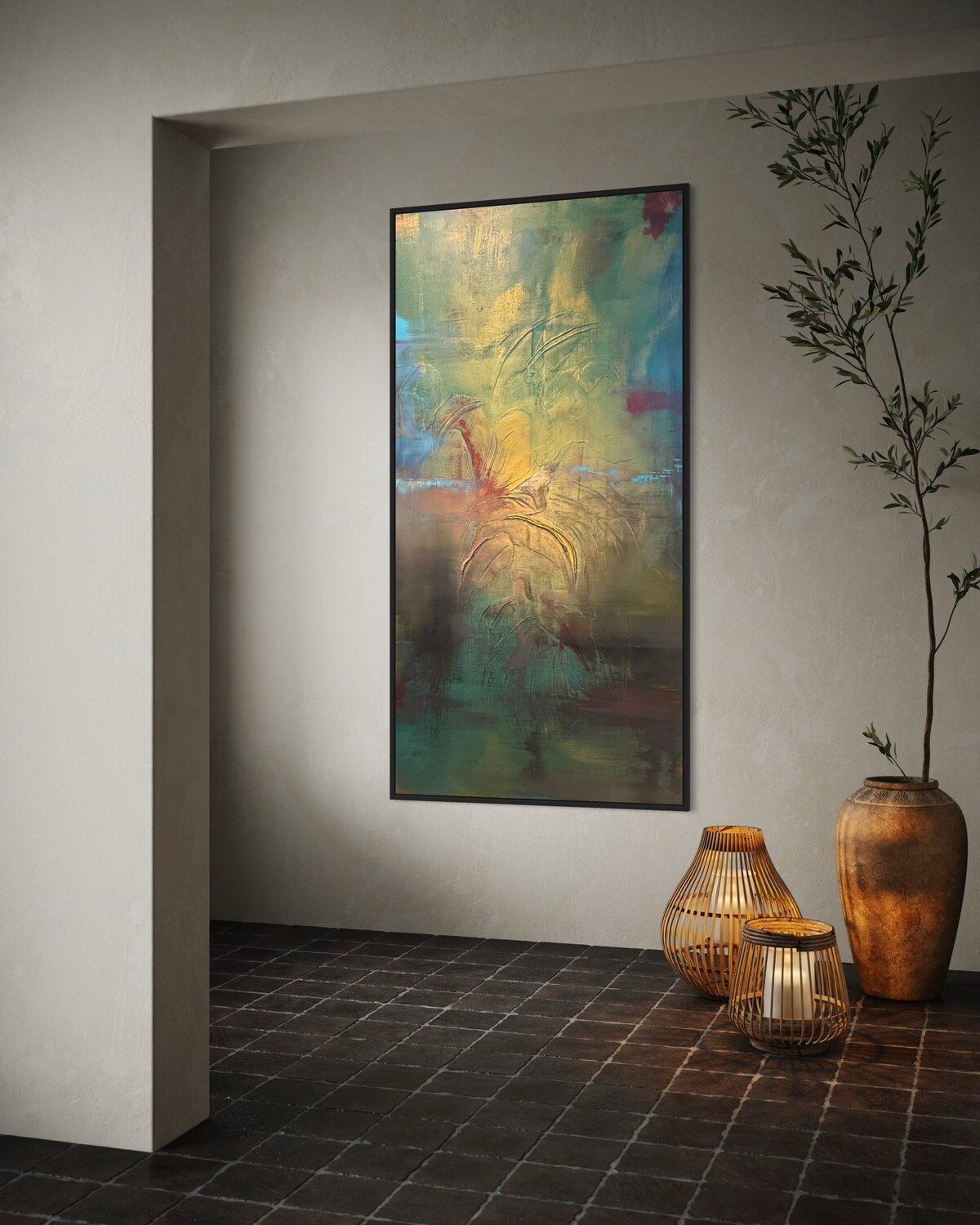 Shattered hearts Irena Hočevar Original painting for sale
