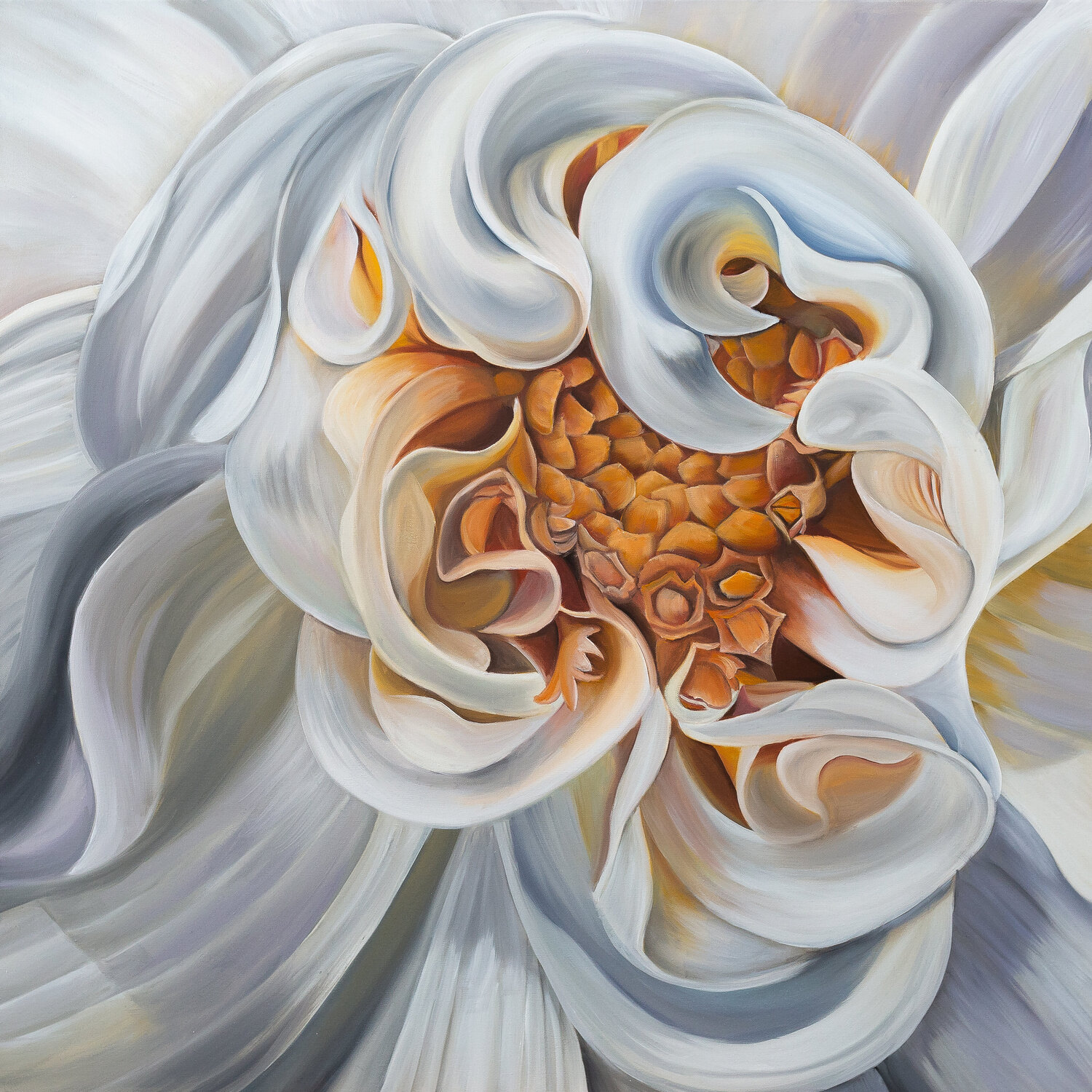 Blume "Miriam" Antje Liebscher Original painting for sale