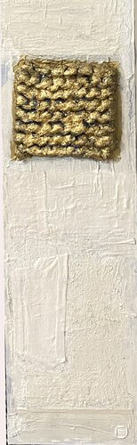 Gold on White_2 by Tina Mallia, Painting for Sale on Select