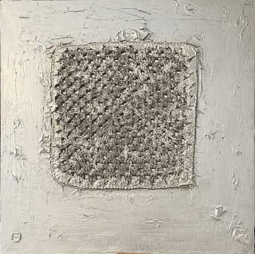 Monochrome Silver_6 by Tina Mallia, Painting for Sale on Select