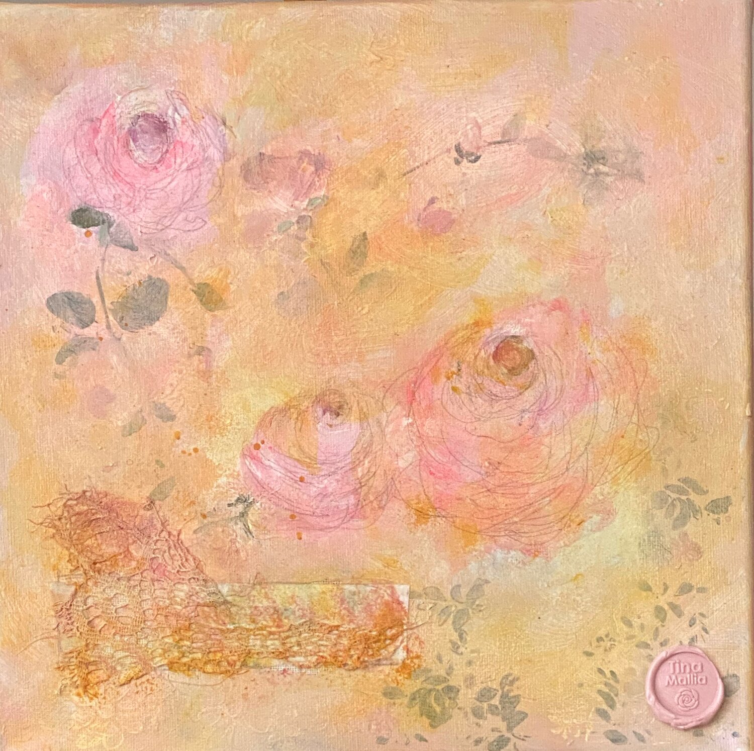 Avevo voglia di fiori Tina Mallia Original painting for sale