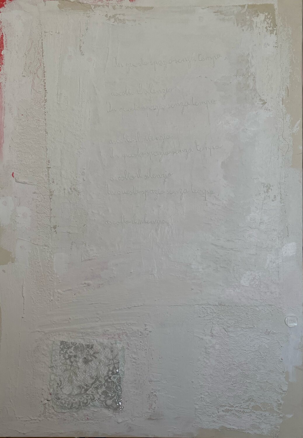 in questo spazio senza tempo ascolto il silenzio. Tina Mallia Original painting for sale