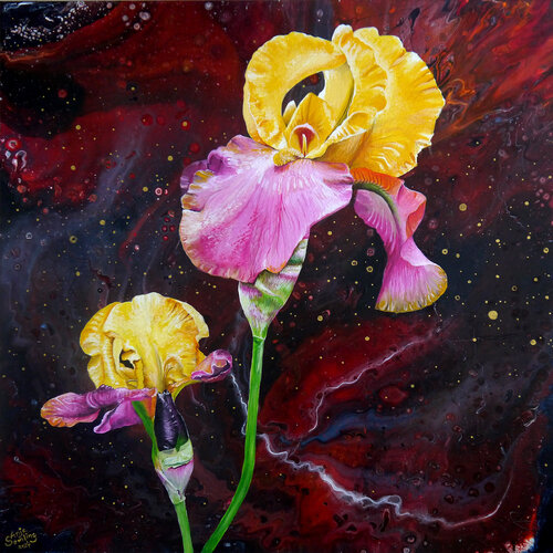 Iris - Die leuchtende Götterbotin by Anja Semling, Painting for Sale on Select