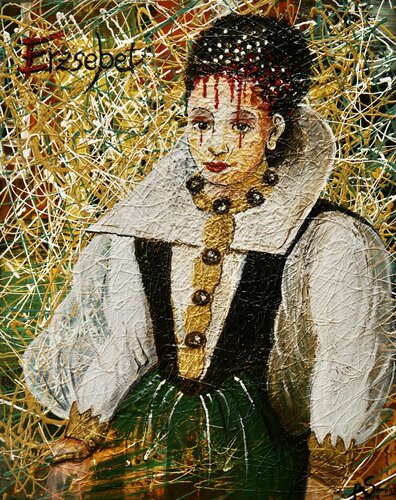 BÁTHORY – "Blutgräfin" by Anja Semling, Painting for Sale on Select