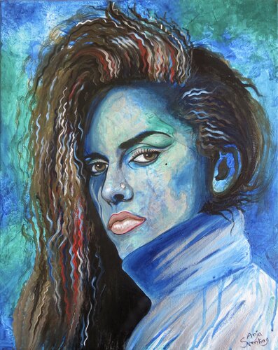Androgyn – Pete Burns by Anja Semling, Painting for Sale on Select