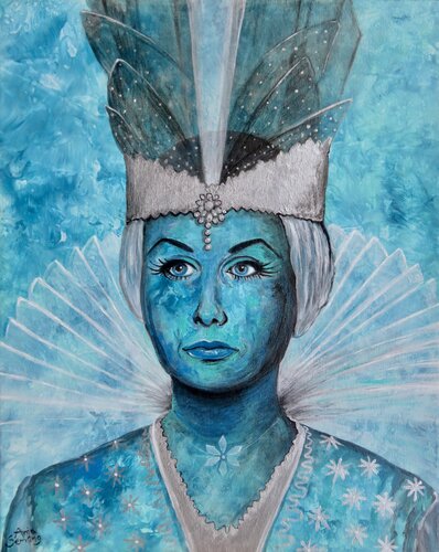 Die Hüterin vom ewigen Eis by Anja Semling, Painting for Sale on Select