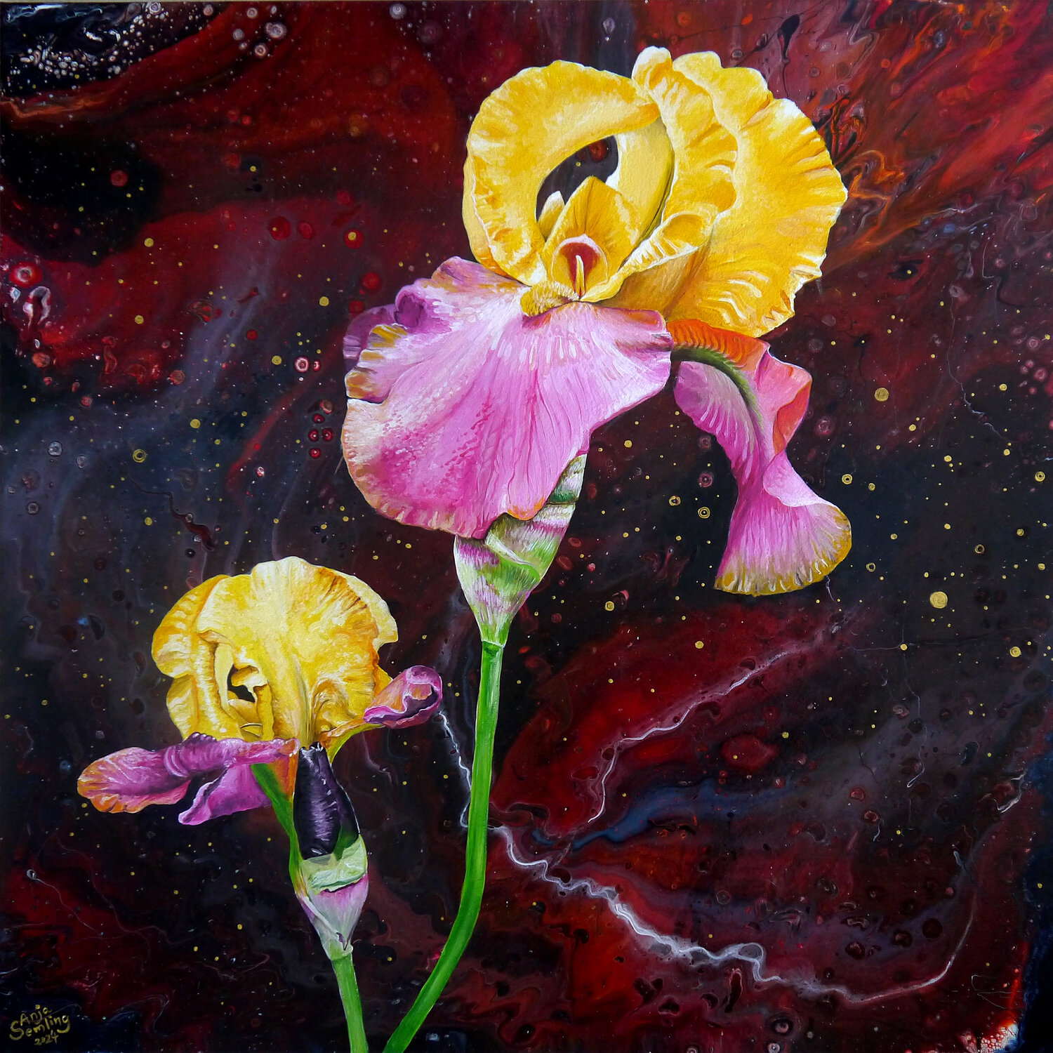 Iris - Die leuchtende Götterbotin Anja Semling Original painting for sale