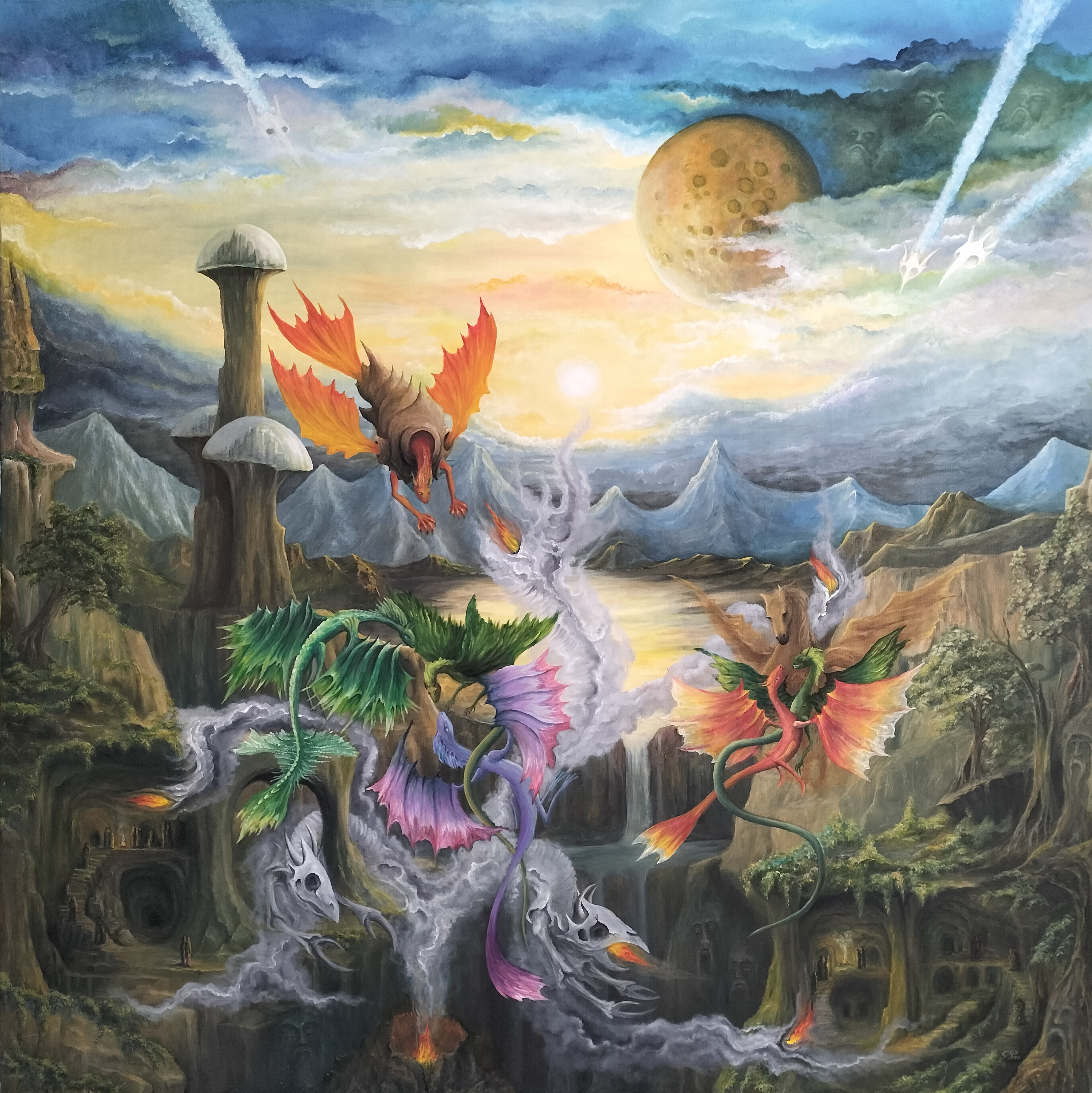 Gregory Pyra Piro oil painting ref 847364 narrative conceptual figurative surrealism