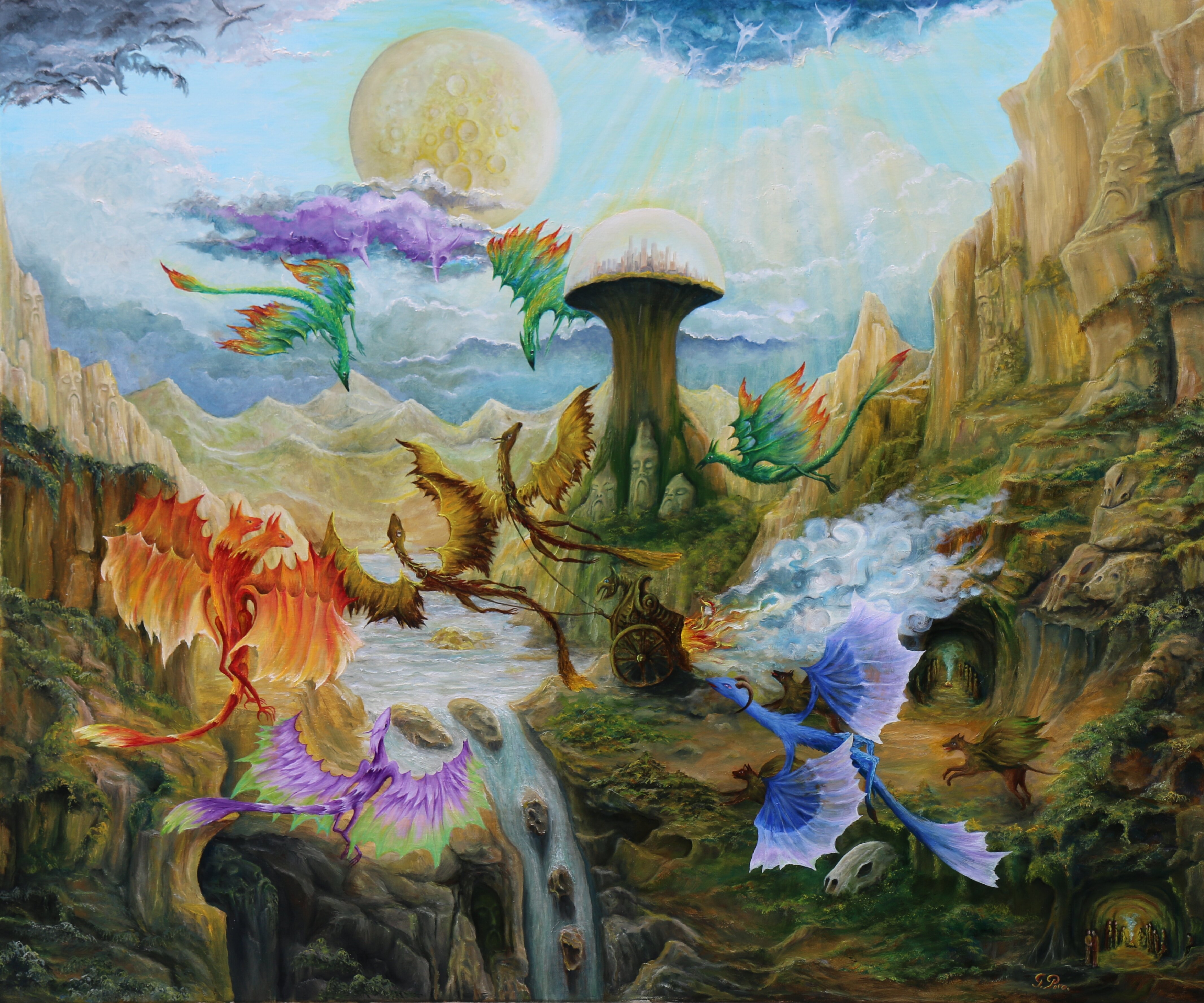 Gregory Pyra Piro oil painting ref number 748351 narrative conceptual figurative surrealism