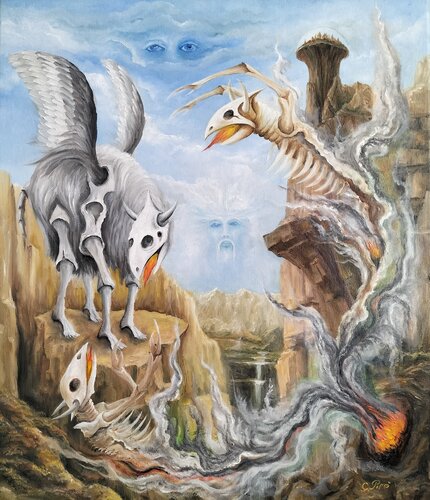 Gregory Pyra PIRO oil painting ref 430165, figurative conceptual narrative surrealism by Gregory Pyra PIRO, Painting for Sale on Select