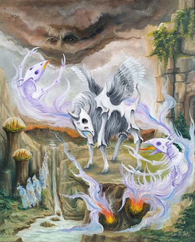Gregory Pyra PIRO oil painting ref 745290, figurative conceptural narrative surrealism by Gregory Pyra PIRO, Painting for Sale on Select