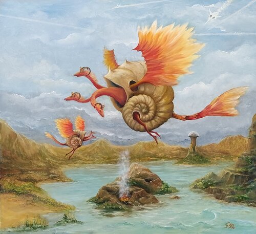 Gregory Pyra PIRO oil painting ref 583642, magical surrealism and fantasy art by Gregory Pyra PIRO, Painting for Sale on Select