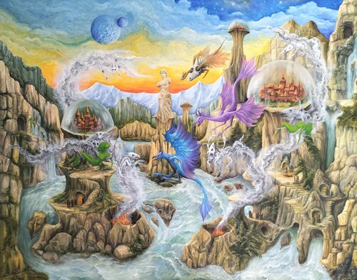 Gregory Pyra PIRO oil painting ref 520195, symbolic figurative conceptual surrealism by Gregory Pyra PIRO, Painting for Sale on Select