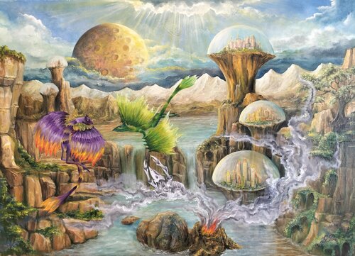 Gregory Pyra PIRO Oil Painting ref 423925, narrative conceptual figurative surrealism by Gregory Pyra PIRO, Painting for Sale on Select