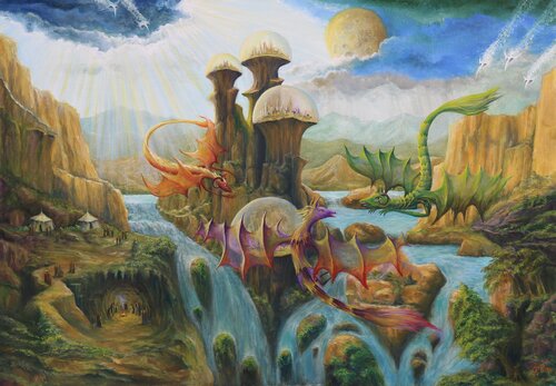 Gregory Pyra PIRO oil painting ref 525074, narrative conceptual figurative surrealism by Gregory Pyra PIRO, Painting for Sale on Select