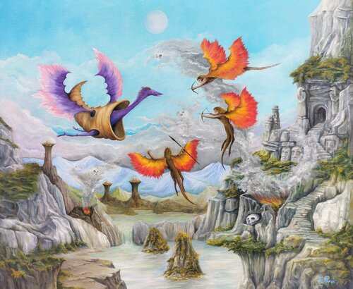 Gregory Pyra PIRO Oil Painting ref 428231, narrative conceptual figurative surrealism by Gregory Pyra PIRO, Painting for Sale on Select