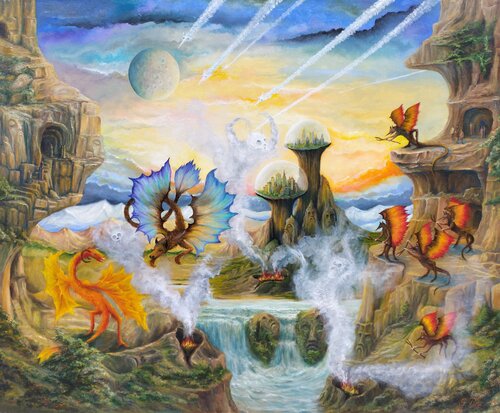 Gregory Pyra PIRO Oil Painting ref 643835, narrative conceptual figurative surrealism by Gregory Pyra PIRO, Painting for Sale on Select