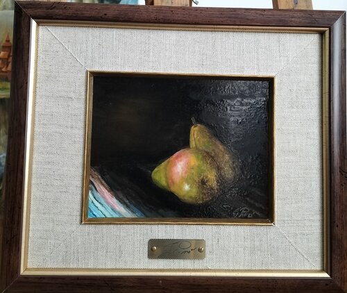 Gregory Pyra PIRO Oil Painting "Two Pears" ref 428921, Still Life by Gregory Pyra PIRO, Painting for Sale on Select