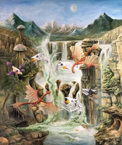 Gregory Pyra PIRO oil painting ref 284026, symbolic figurative conceptual surrealism by Gregory Pyra PIRO, Painting for Sale on Select