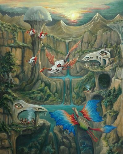 Gregory Pyra PIRO Oil Painting ref 593521, figurative conceptual narrative surrealism by Gregory Pyra PIRO, Painting for Sale on Select