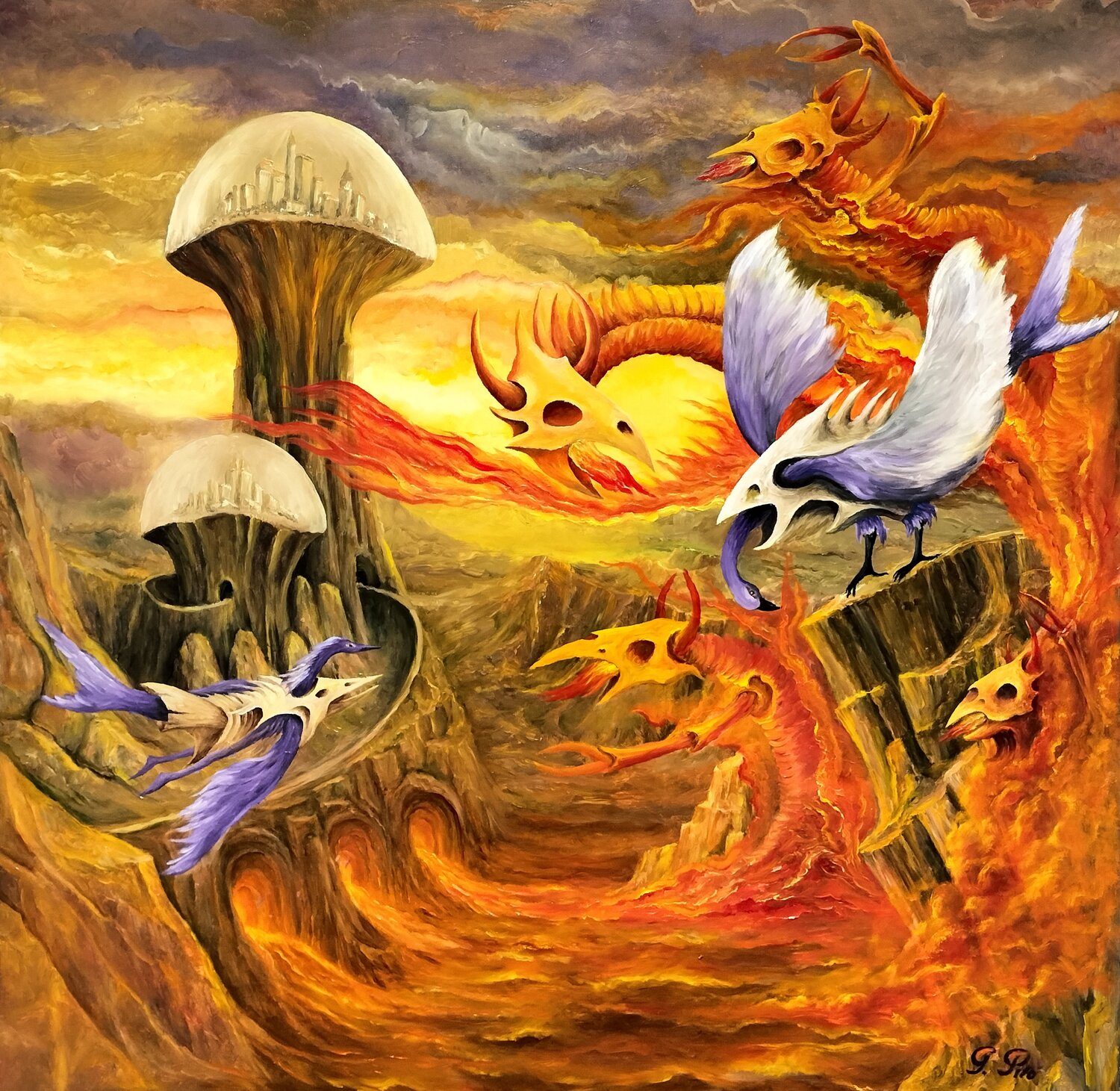 Gregory Pyra PIRO oil painting ref 430165, surrealism and fantasy art Gregory Pyra PIRO Original painting for sale
