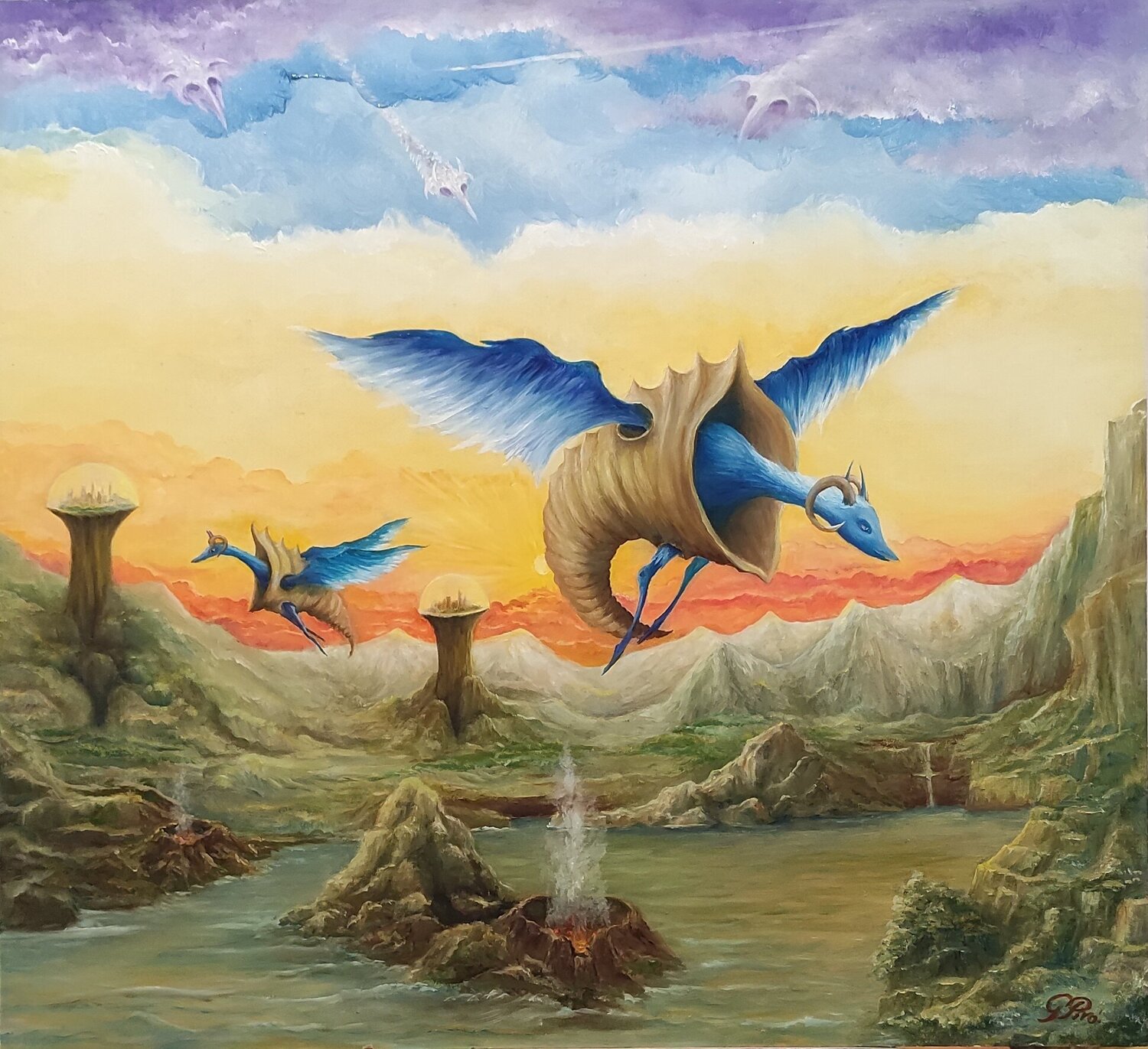 Gregory Pyra PIRO oil painting ref 430165, dream surrealism fantasy Gregory Pyra PIRO Original painting for sale