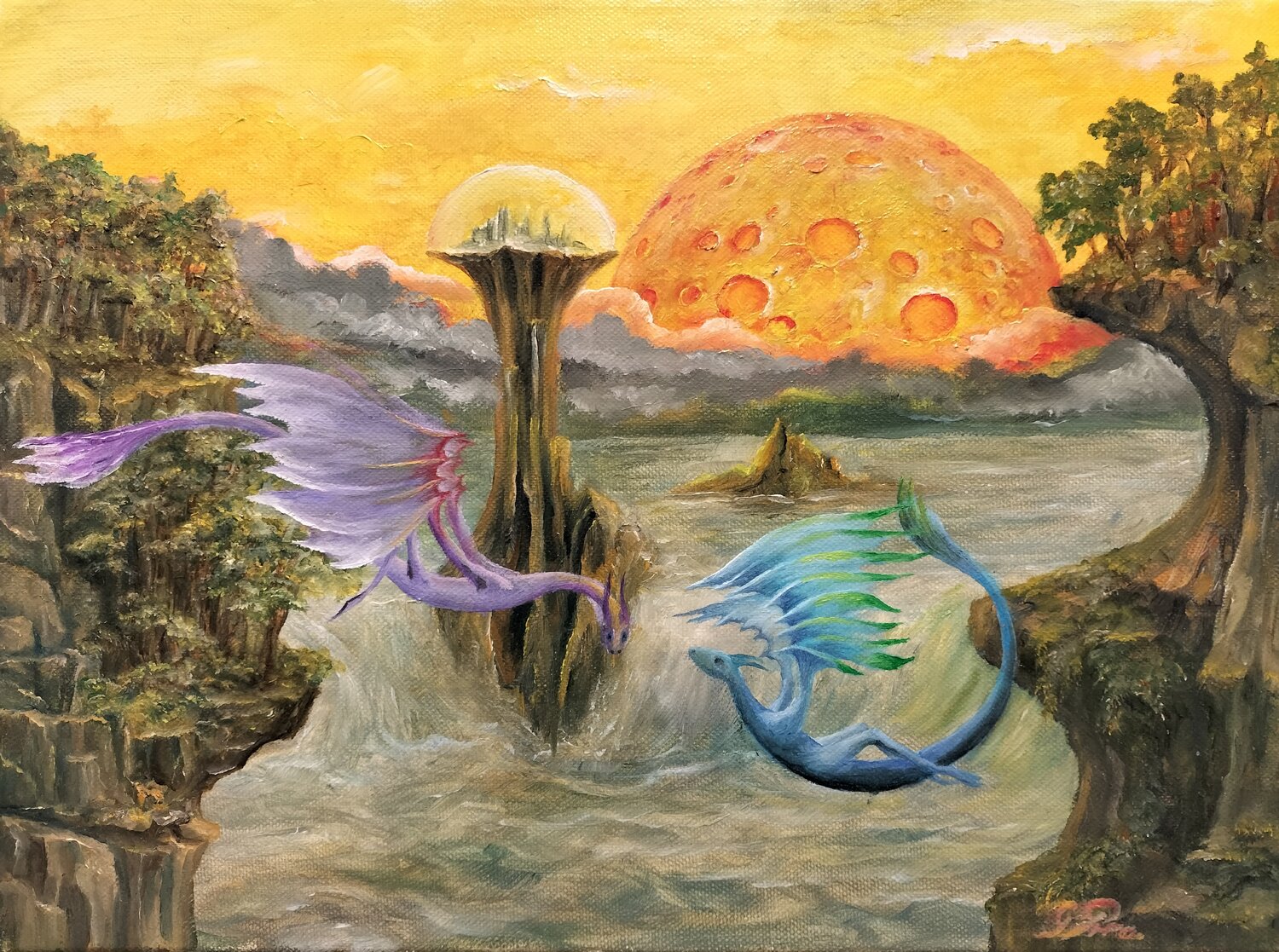 Gregory Pyra PIRO oil painting ref 348722, narrative conceptual figurative surrealism Gregory Pyra PIRO Original painting for sale