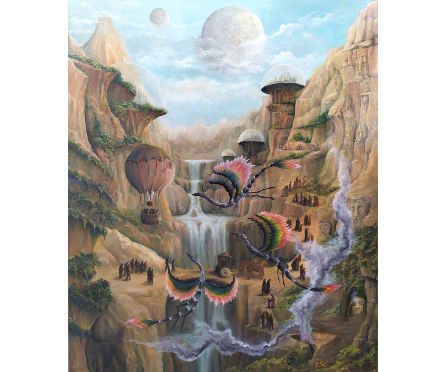 Gregory Pyra PIRO Oil Painting ref 294934, narrative conceptual figurative surrealism Gregory Pyra PIRO Original painting for sale