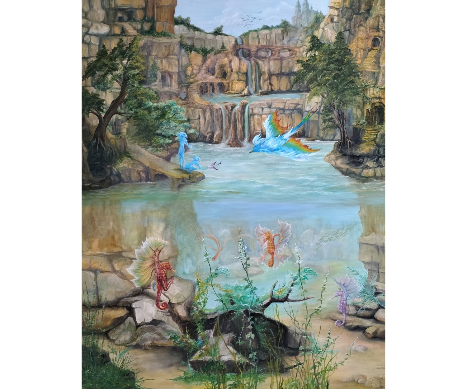 Gregory Pyra PIRO Oil Painting ref 284026, Dream Surrealism Fantasy Art Gregory Pyra PIRO Original painting for sale