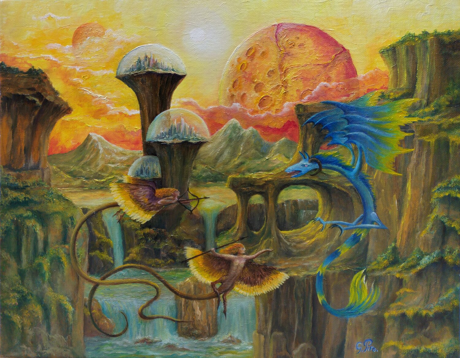 Gregory Pyra PIRO Oil Painting ref 745290, narrative conceptual figurative surrealism Gregory Pyra PIRO Original painting for sale
