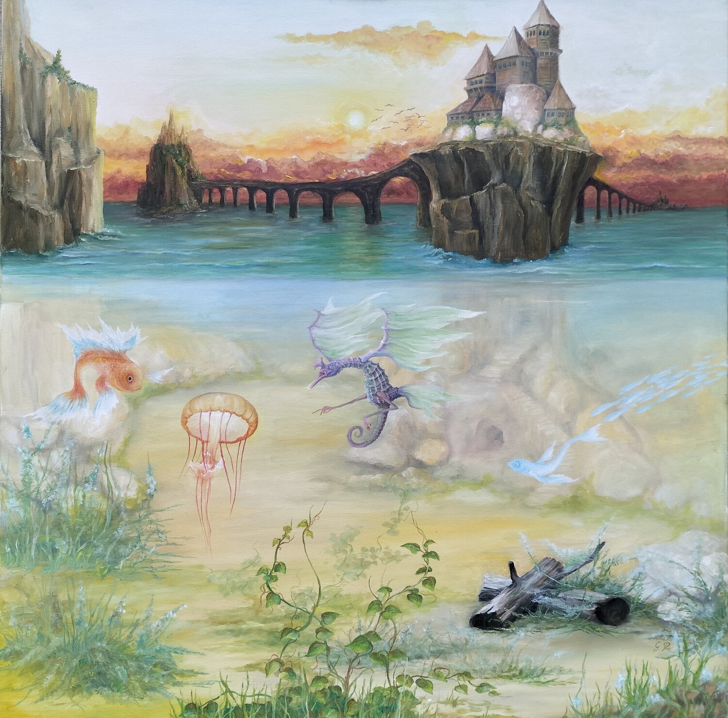 Gregory Pyra PIRO Oil Painting ref 846742, Dream Surrealism Fantasy Painting Gregory Pyra PIRO Original painting for sale