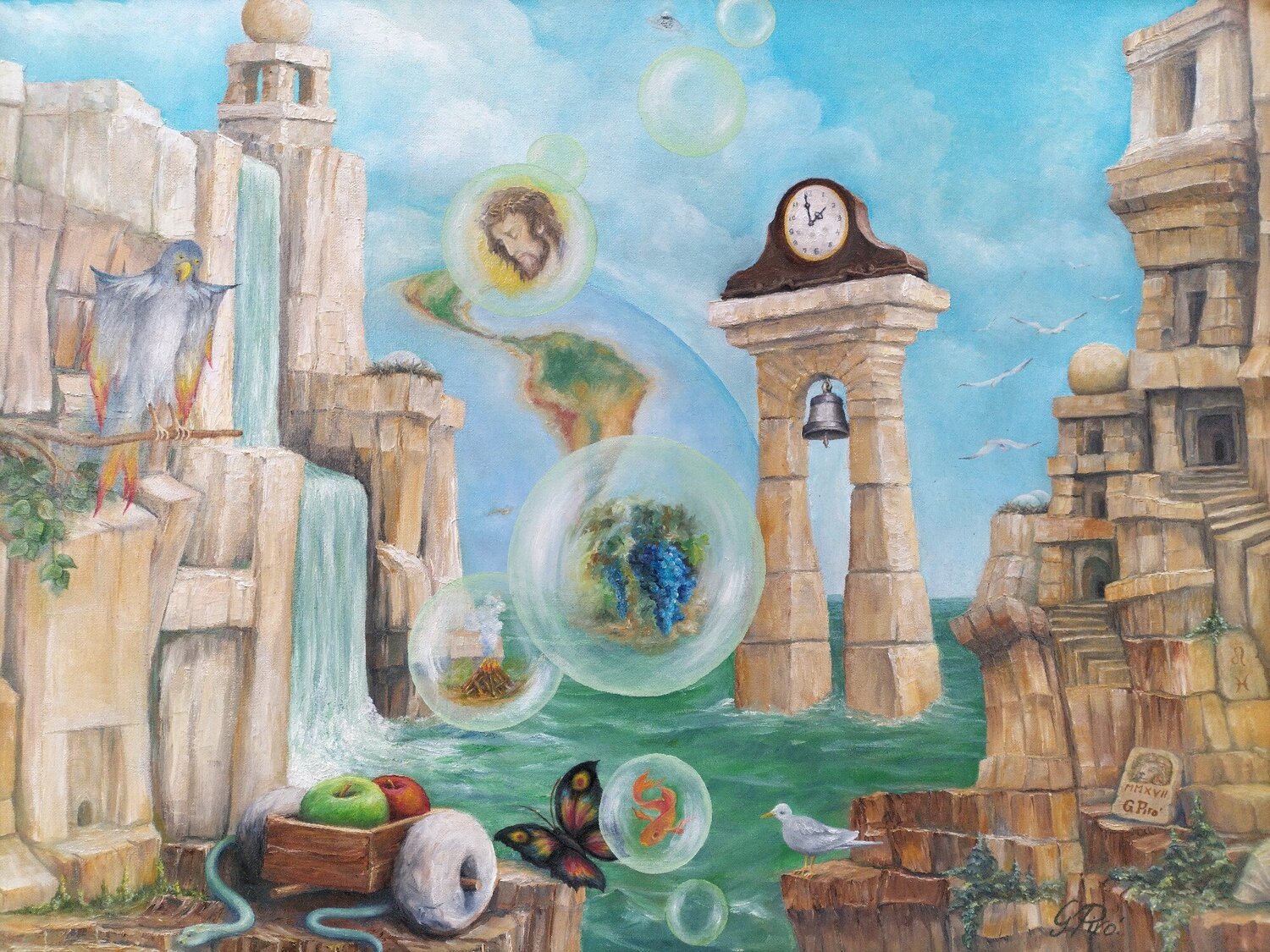 Gregory Pyra PIRO Oil Painting ref 648439, Dream Surrealism Gregory Pyra PIRO Original painting for sale