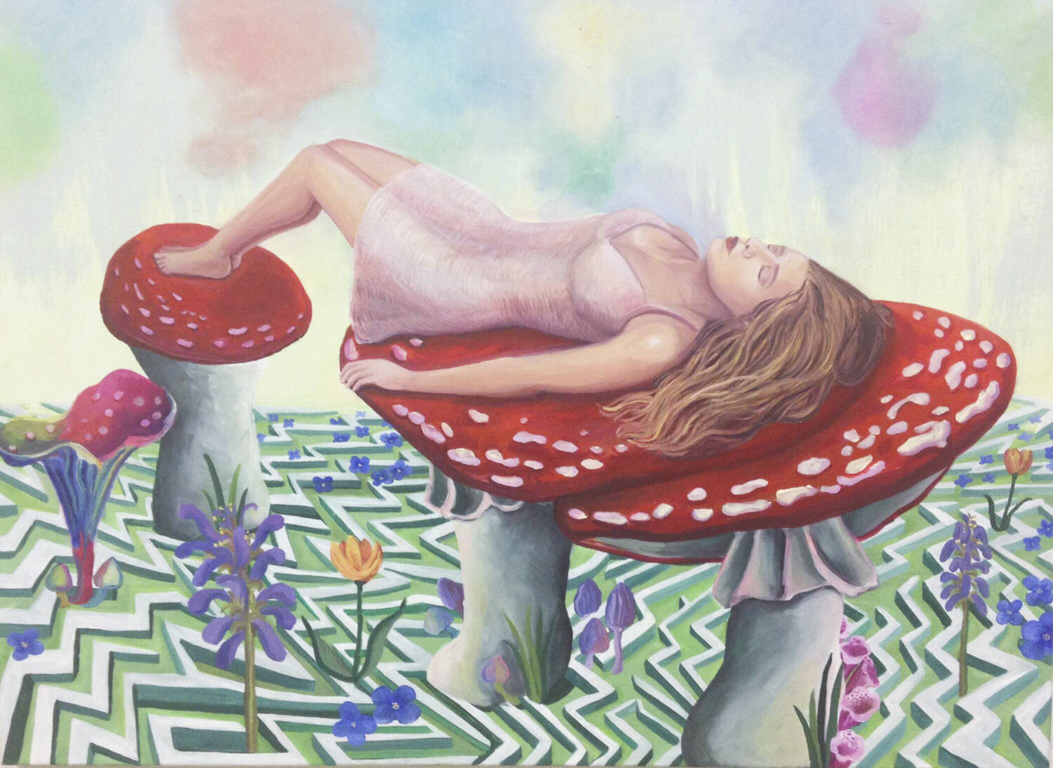 Pilztraum Ellen Semen Original painting for sale