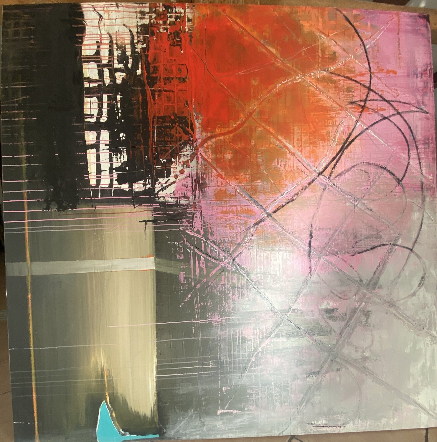 Good Vibrations! Dieter Langer Original painting for sale