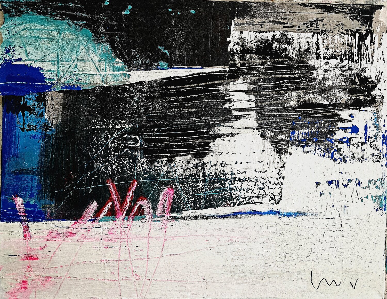 Fragments 1 Dieter Langer Original painting for sale