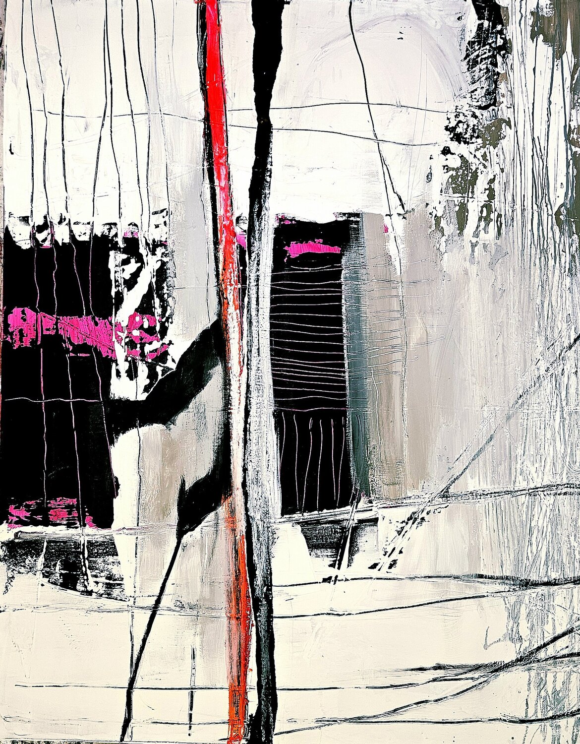 Fault Line 3 Dieter Langer Original painting for sale