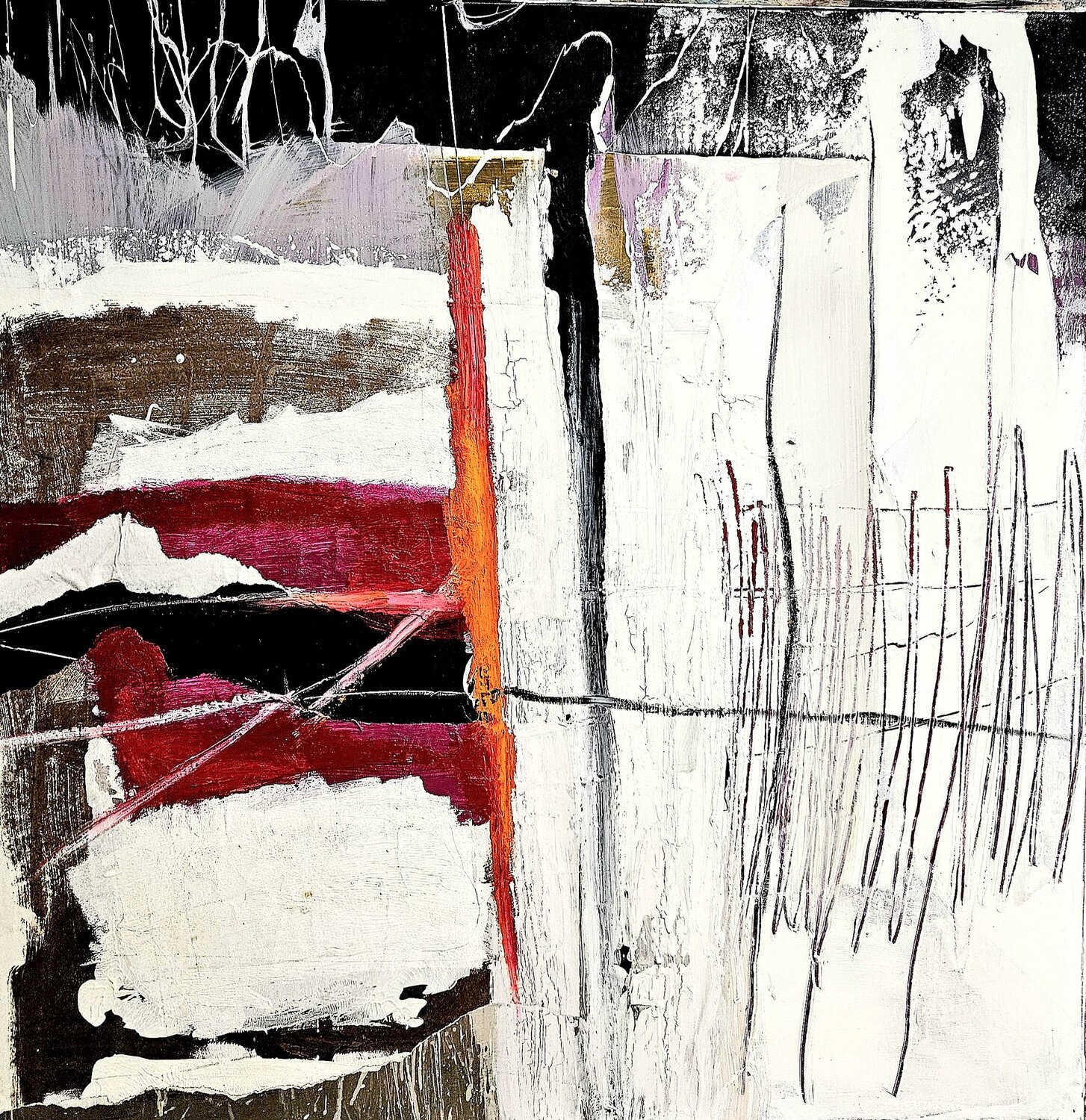 Fault Line 4 Dieter Langer Original painting for sale