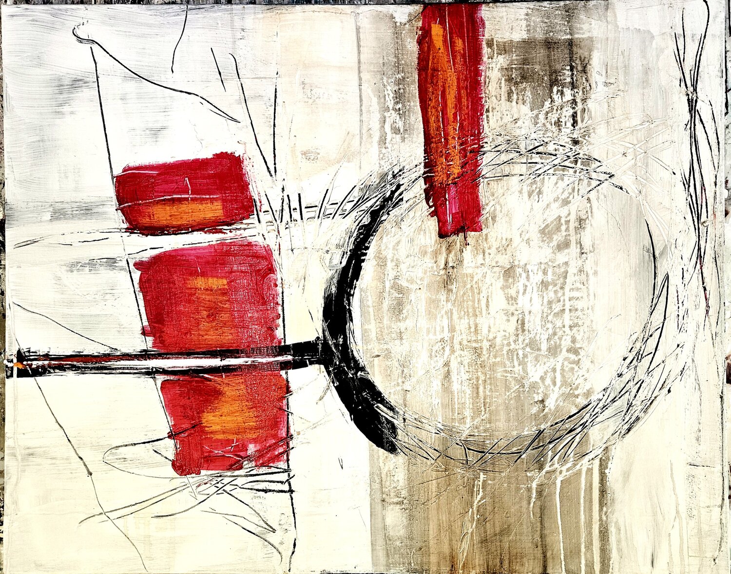 Revision-3 Dieter Langer Original painting for sale